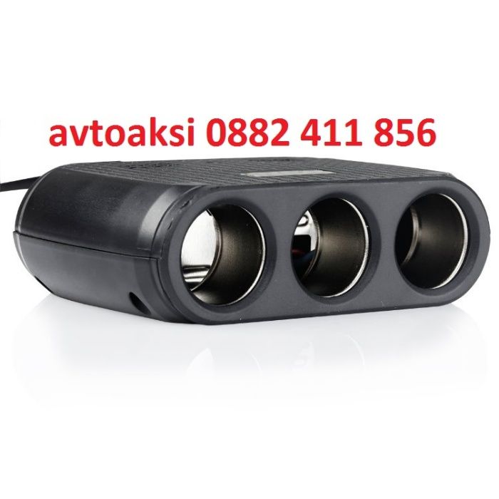 Разклонител за запалка + 2USB гнезда Два модела