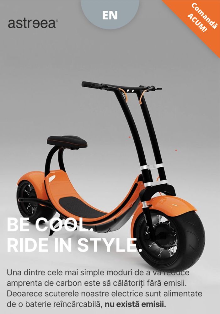 Scooter Astreea® One+ Rory, electric, nou sigilat