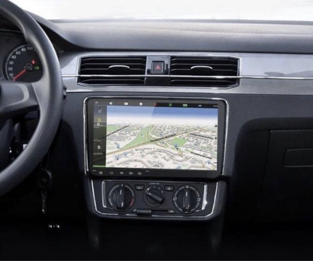 Navigatie GPS Android 9 VW Golf 6 si 5 Passat B6 B7 CC EOS Tiguan  pol