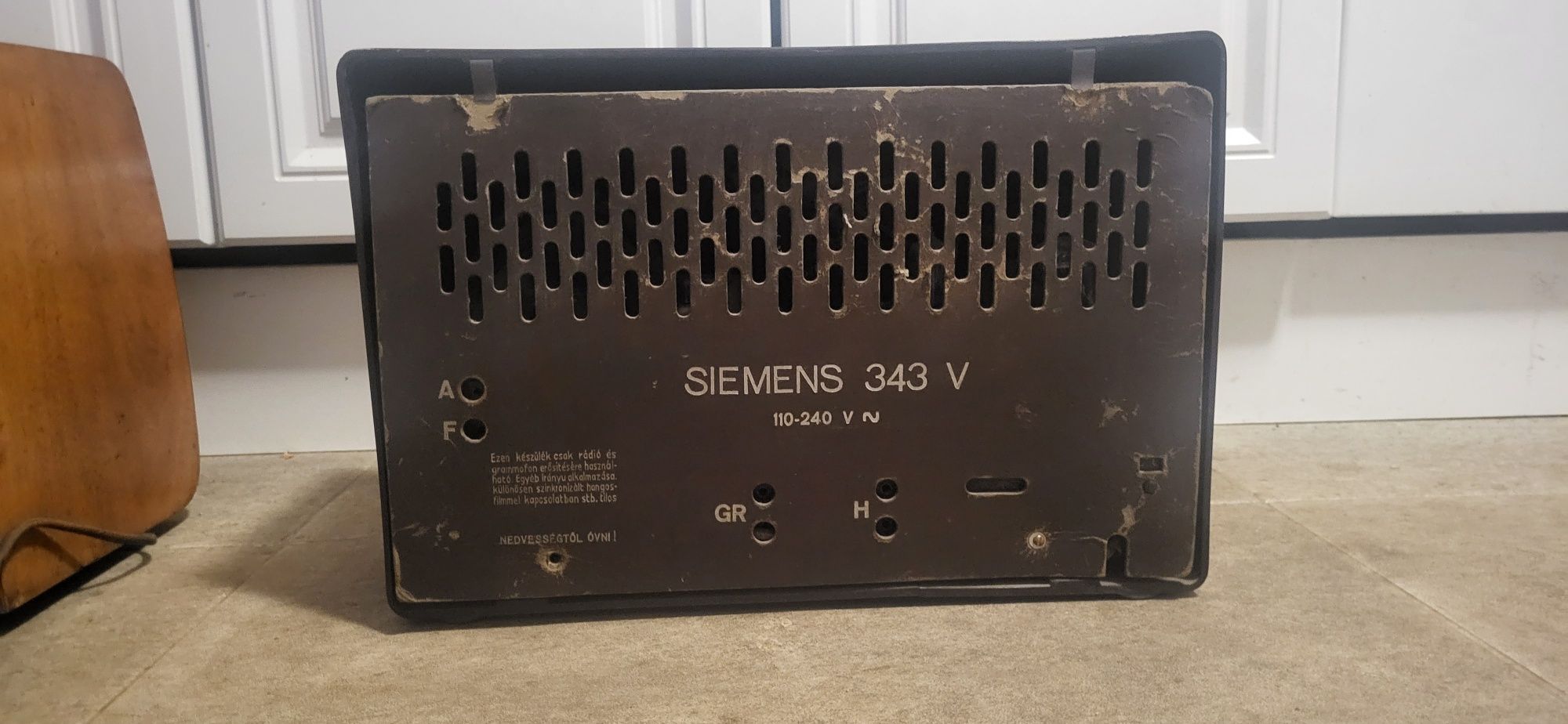 Работещ SIEMENS 343V ретро радиоприемник