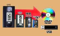 видеокассеты аудиокассеты vhs hi-8 audio оцифровка