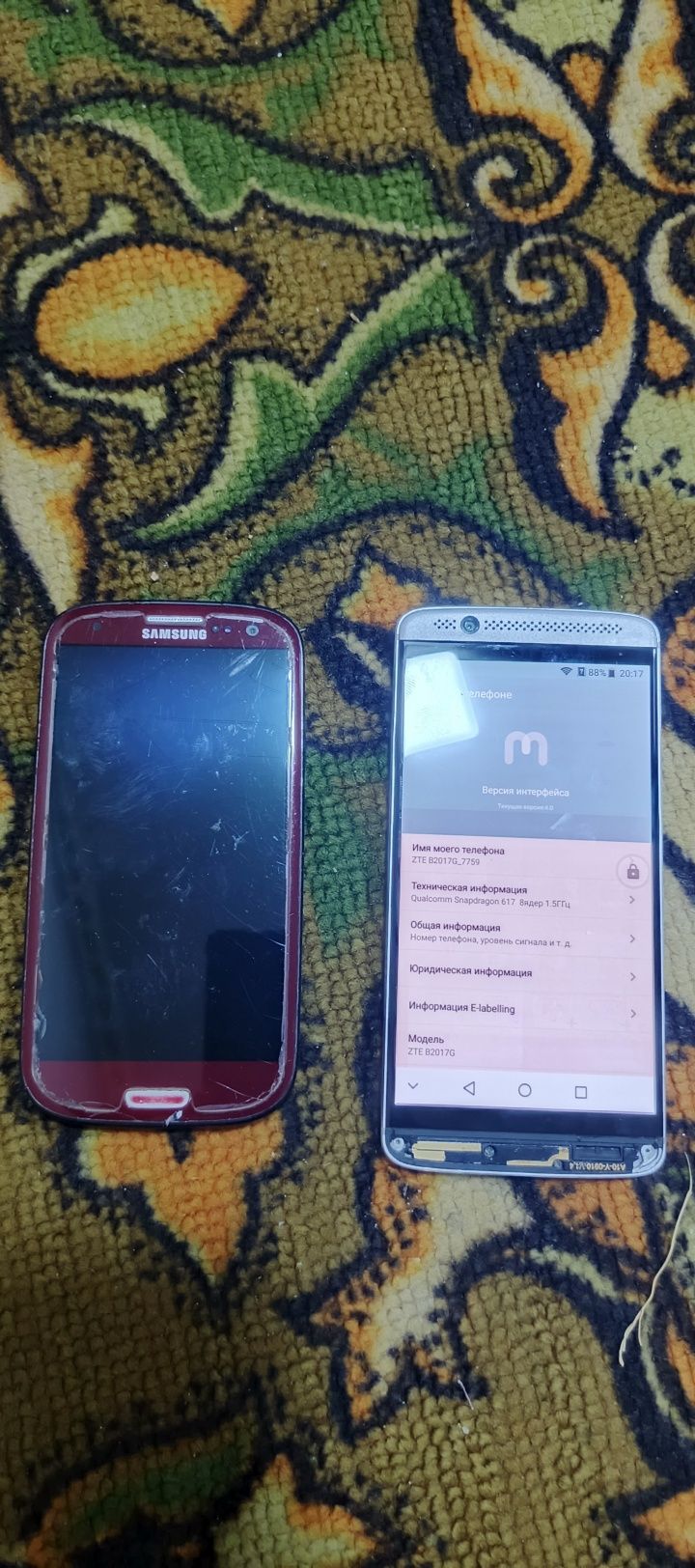 Запчасти ZTE и Samsung s3