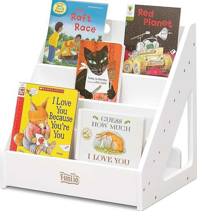 Biblioteca Montessori Funlio alba (cu cateva ZGARIETURI)
