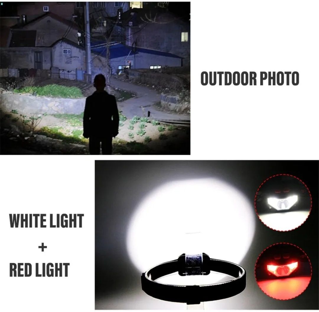 Lanterna cap frontala led NOUA / Headlight / pescuit / drumetie