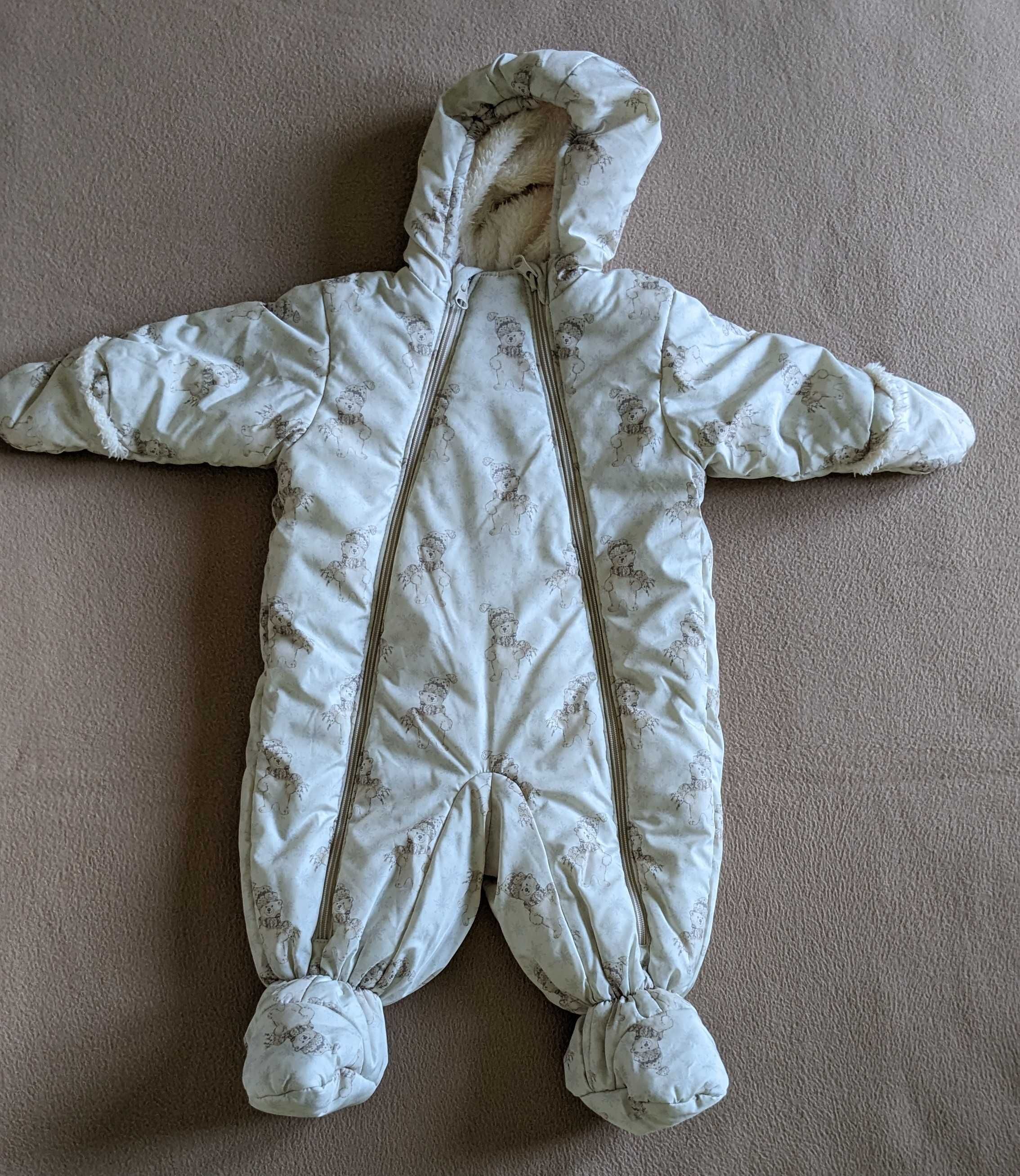 Топли бебешки космонавти за момче 3-6 месеца
