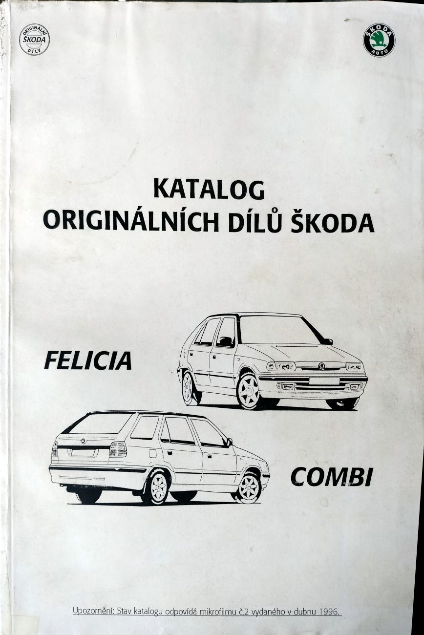 Vând catalogurile pieselor de schimb pentru autoturismele Skoda și tra
