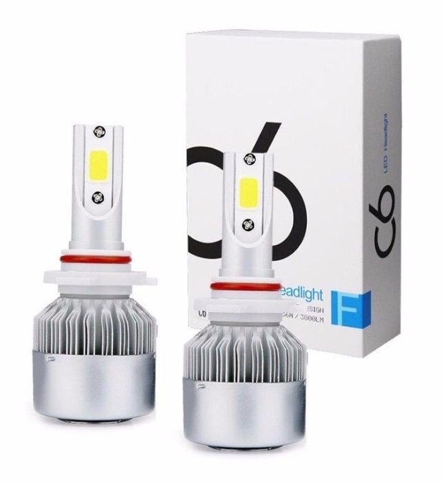 Kit becuri bec led C6 tip cob H1 H3 H4 H7 H8 H9 H10 H11 H27 HB3 HB4