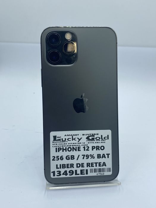 Iphone 12 Pro 256gb, Baterie 79% / FACTURA / GARANTIE #47560
