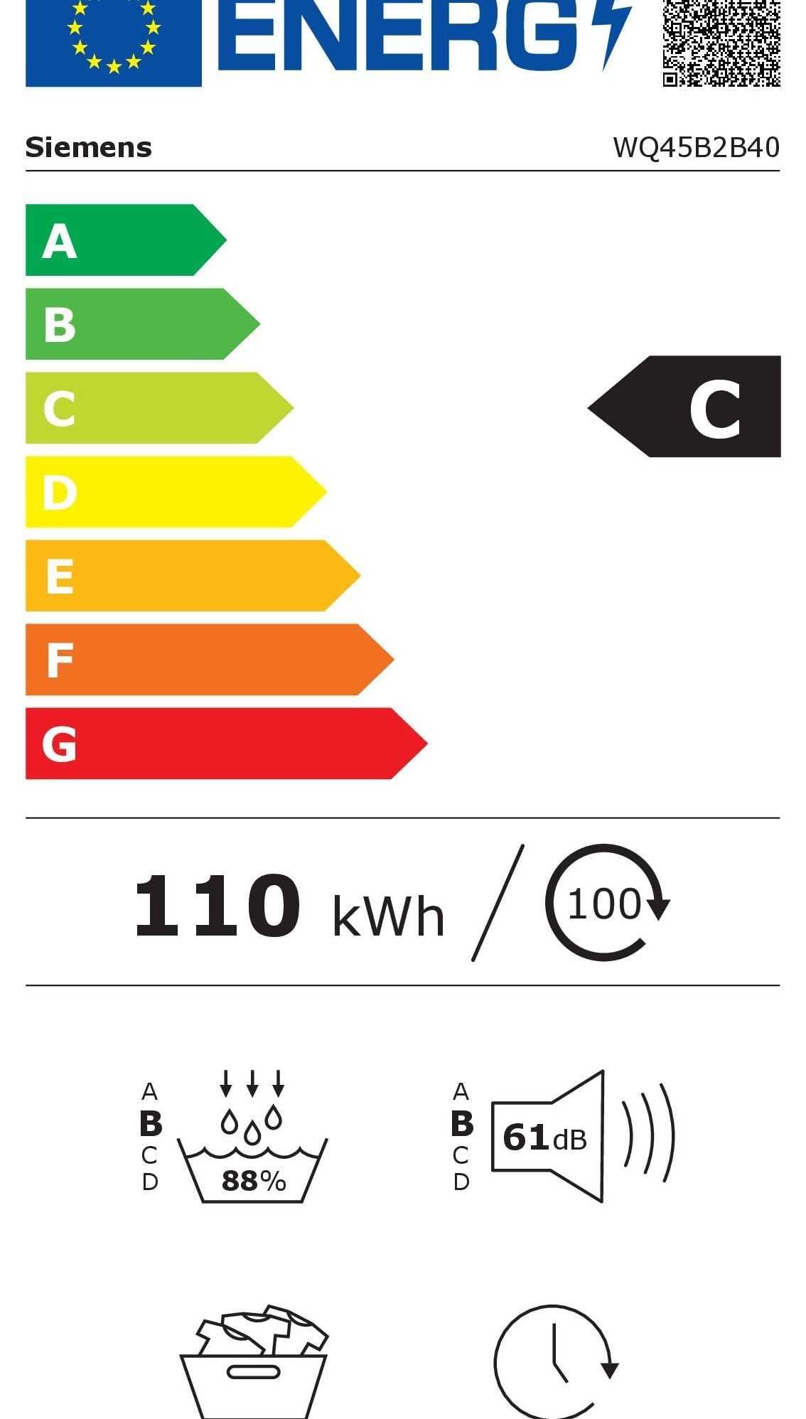 Сушилня Siemens WQ45B2B40, iQ700 код 4048