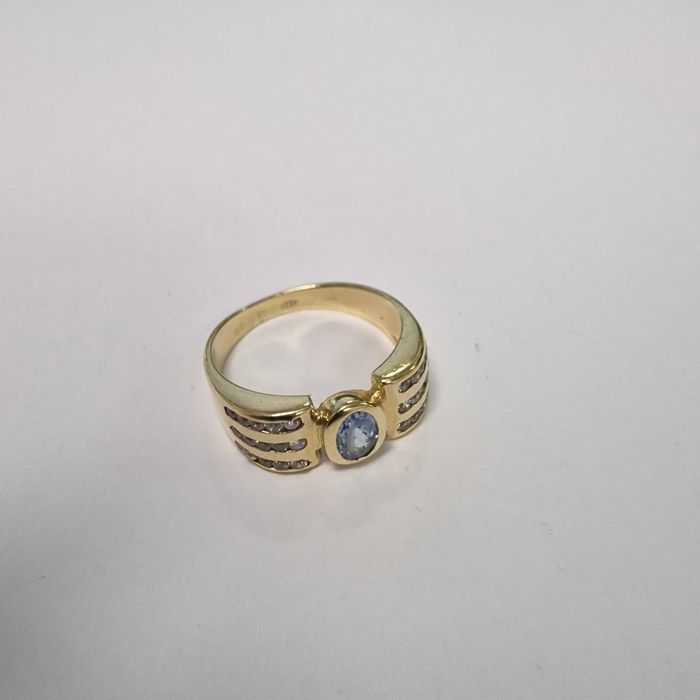 ( B30736.1 / Ag28 Doi Baieti ) Inel Aur 18K - 5.68 grame / 2112 lei