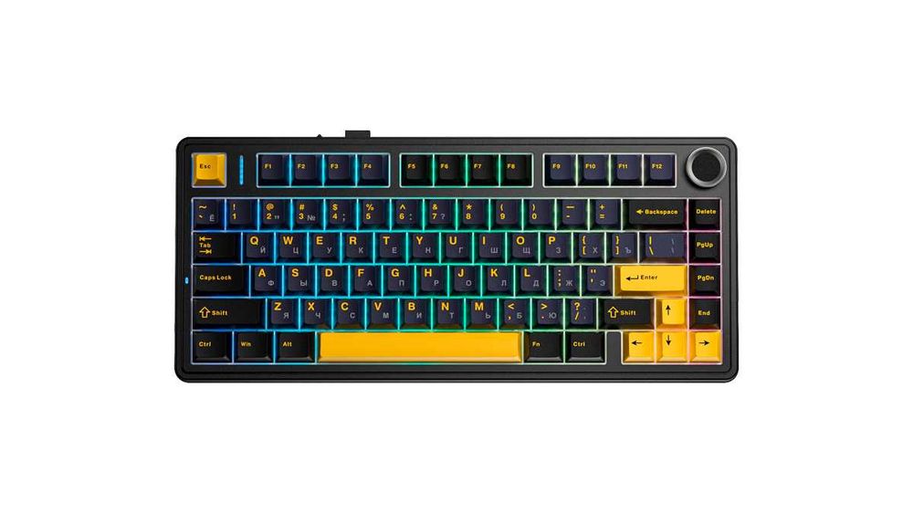 AULA F75 Клавиатура  механическая RUS/ENG  Оригинал 3 вида подключения