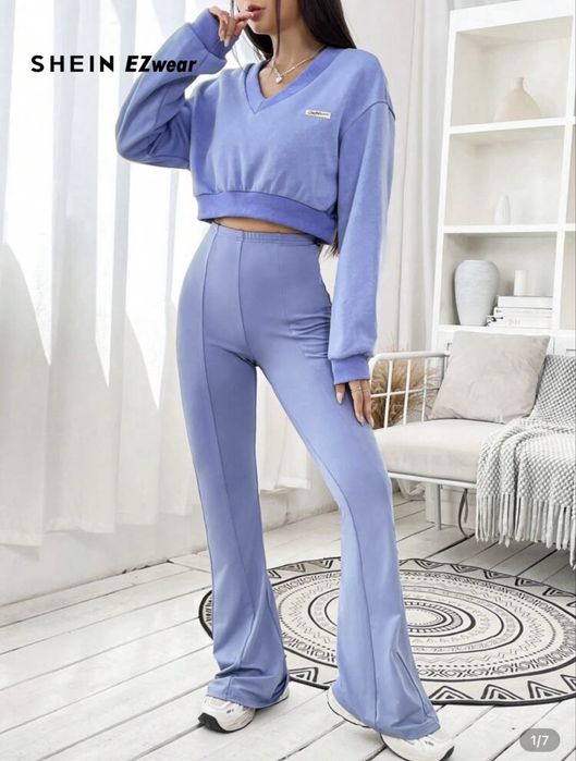 Спортен комплект лилав