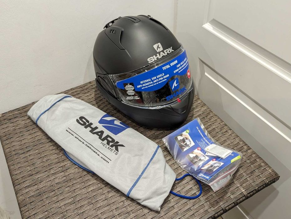 Casca moto Shark Evo-ES, marime S - flip-up, ochelari de soare