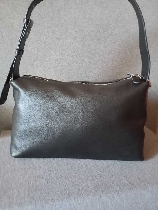 Чанта дамска. Естествена кожа. Черен.
