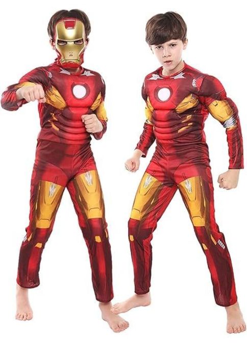 Костюм на Железния човек с мускули и маска
