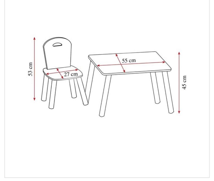 Детска маса със два стола