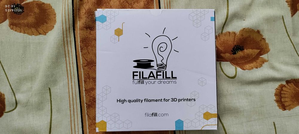 Filament PLA 3D alb transparent FilaFill 1 KG 1.75mm sigilat