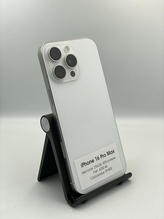Iphone 16 Pro Max - 256GB, 93% baterie, 1 an garantie