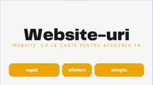 Creare Website, Website Prezentare, Magazin Online Realizare Website