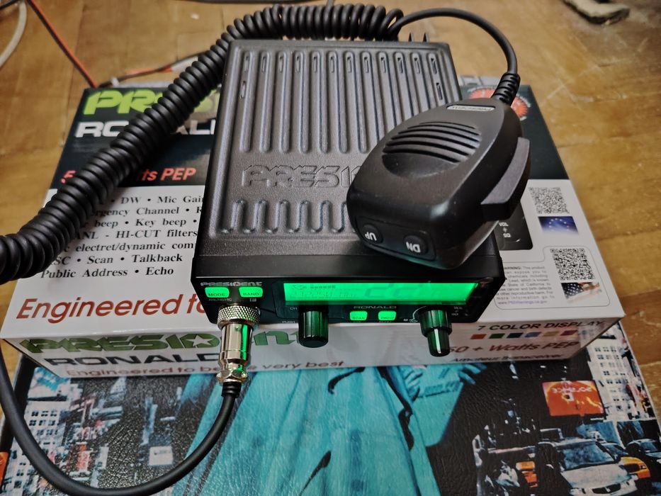 President Ronald radioam. și CB 80W optimiz. nouă cu sigiliu (ofertă)