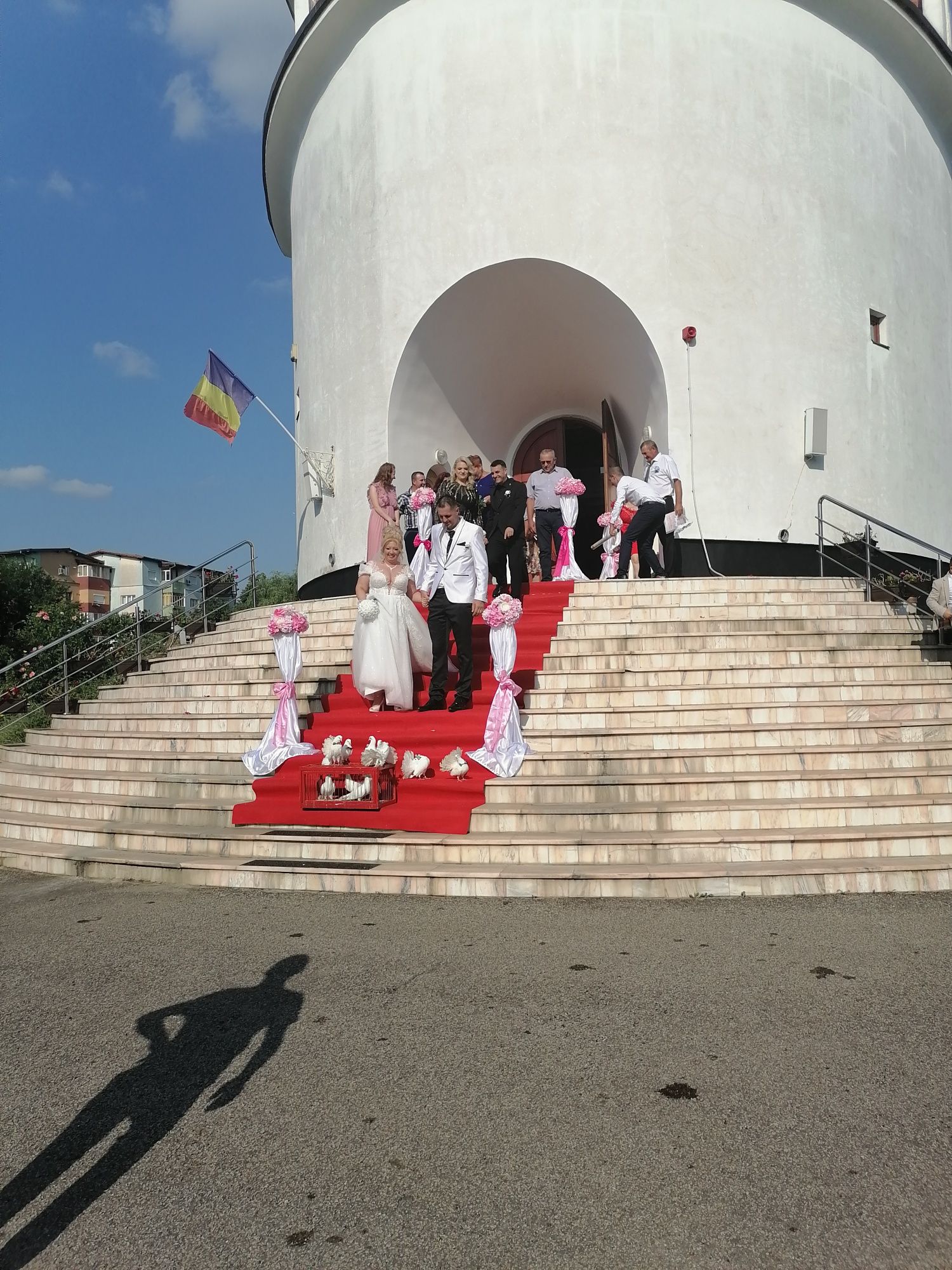 Porumbei albi pentru nunti Timișoara