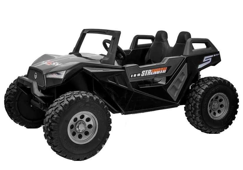 UTV electric pentru copii BJX1928 tractiune 4x4 300W, 24V #Negru