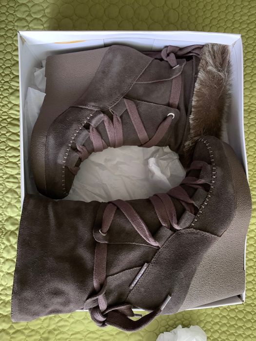 Cizme piele maro Calvin Klein