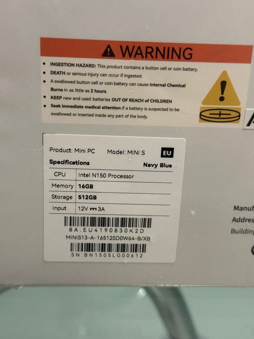 MiniPC Beelink Mini S13 / N150 3.6Ghz/16 DDR4 / SSD 512 NOU SIGILAT