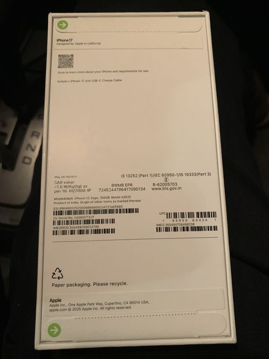 Iphone 17 256gb