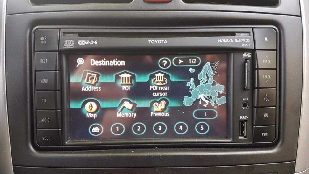 Card navigatie Toyota TNS 510 TNS 350 Avensis Auris Corolla
