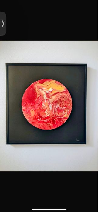 Tablou original pictat in relief