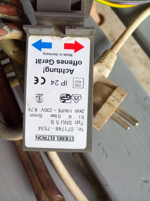 Rezistență electrică cu termostat si potențiometru. 2000w