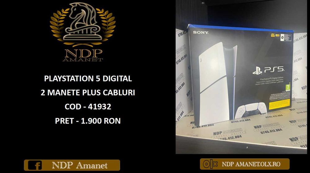 NDP Amanet NON-STOP Bld. Iuliu Maniu 69 PLAYSTATION 5 DIGITAL (41932)