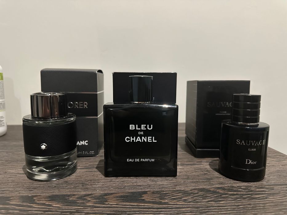 Парфюми Dior sauvage Blue De Chanel Montablanc Explorer