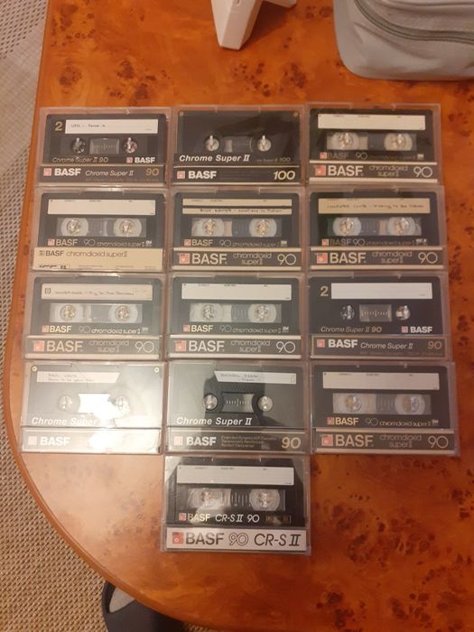 Lot 14 buc Casete BASF Chrom Super II 90 si 100 min inregistrate