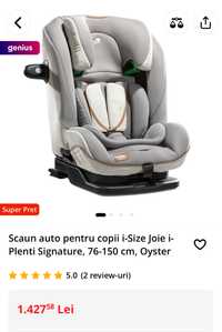 Scaun auto i-Size Joie i-Plenti Signature Oyster