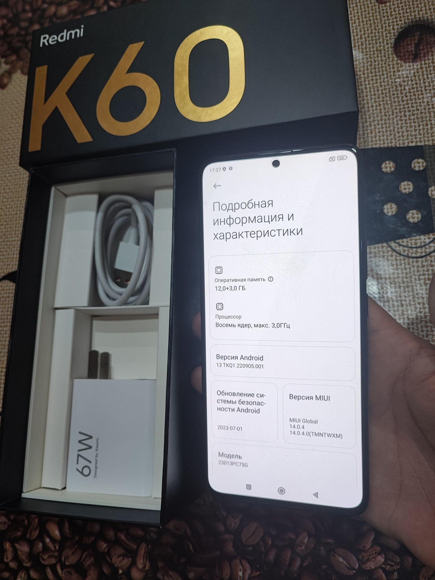 Redmi K60 12+3/256gb (F5 pro)