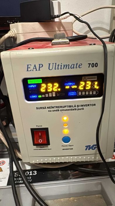 UPS 1000VA sinus pe baterie auto/gel/agm