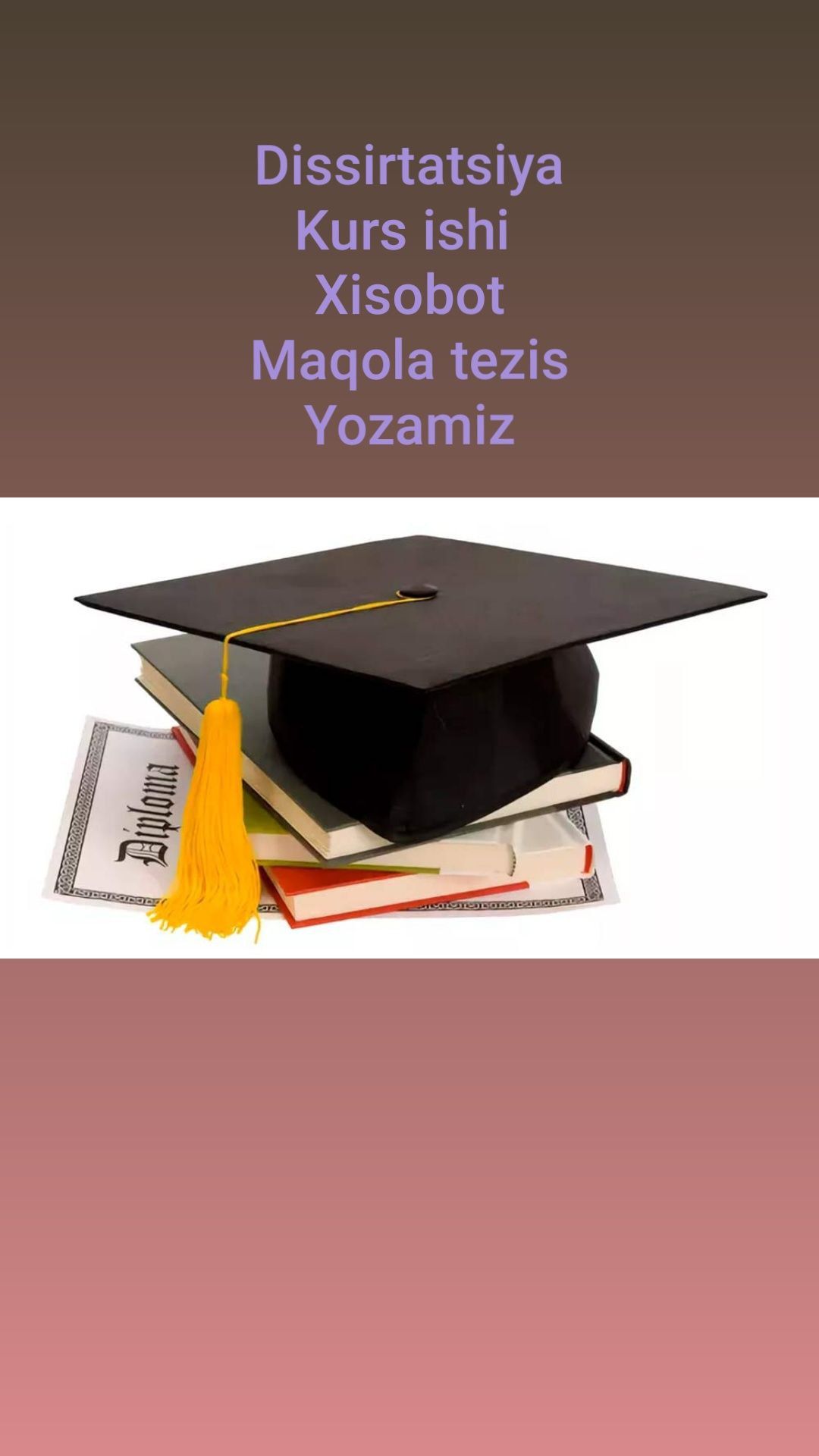 Dissertatsiya yozamiz