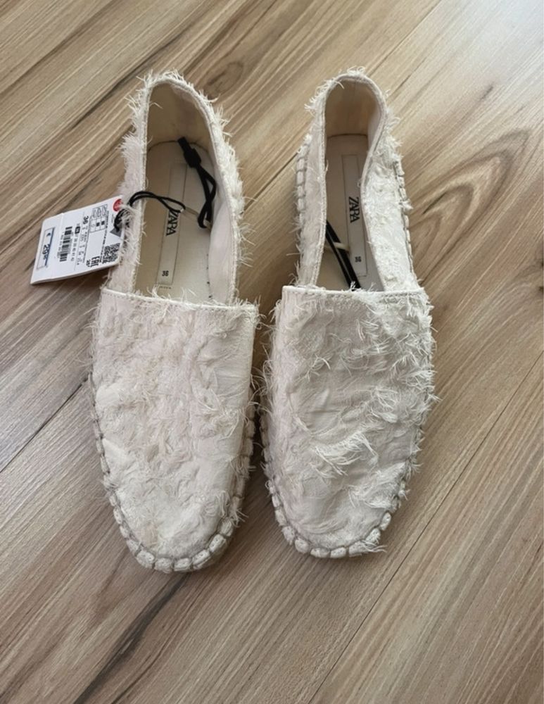 Espadrile crem Zara