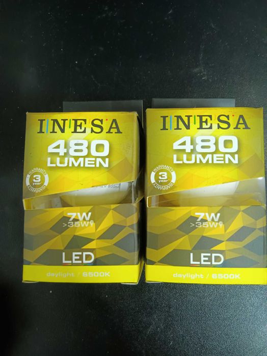 INESA LED лампи GU5.3 12V 7W 480lm 6500K 2бр.