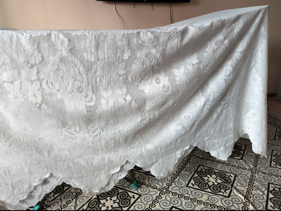 Тюль плотная белая