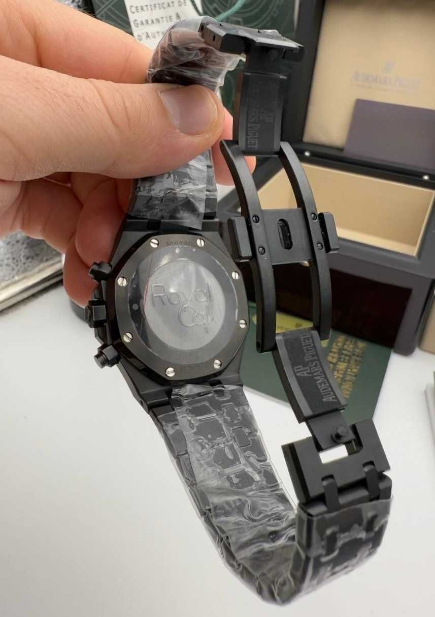 audemars piguet royal oak chronograph black