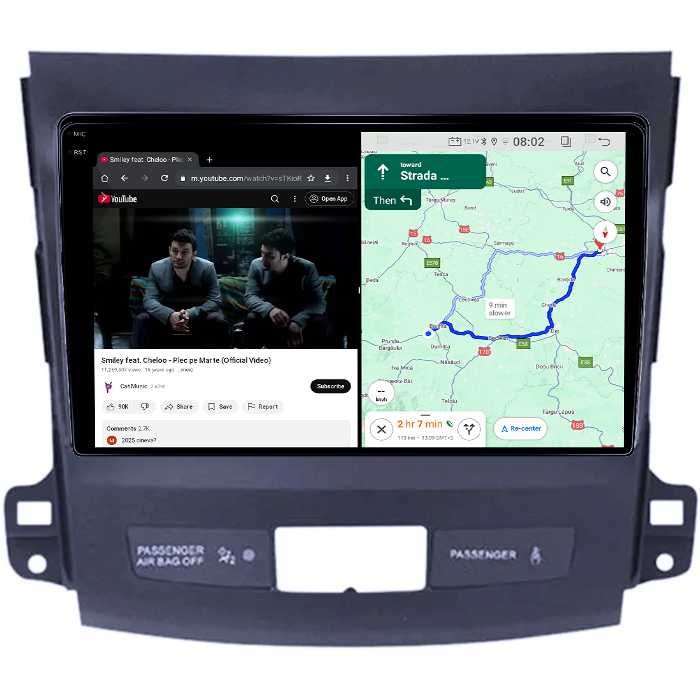 Navigatie Mitsubishi Outlander 2005-2011, 4GB RAM/64GB ROM, Android14