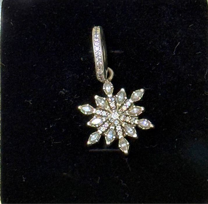 Pandora шарм снежинка