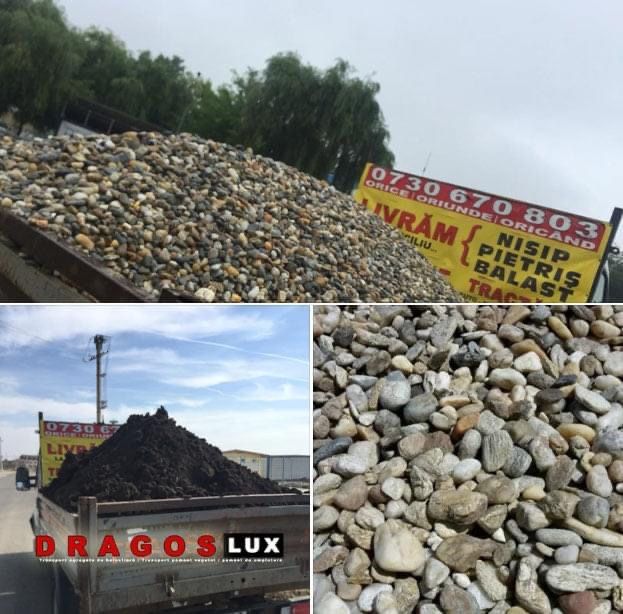 Nisip/balast/pietris/piatra de drum/beton concasat(bragadiru/magurele