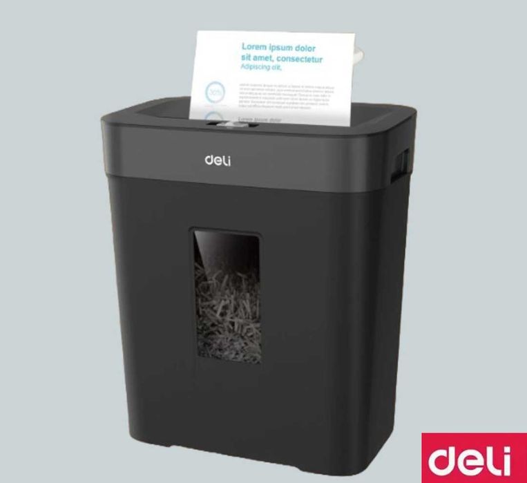 Уничтожитель бумаг Deli ET024 Шредер 10л Доставка по городу БЕСПЛАТНО!