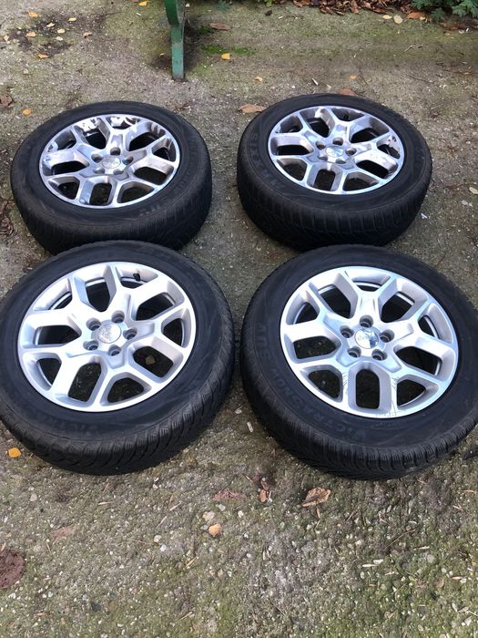 4бр. алуминиеви джанти с гуми от Jeep Compass 17 цола.