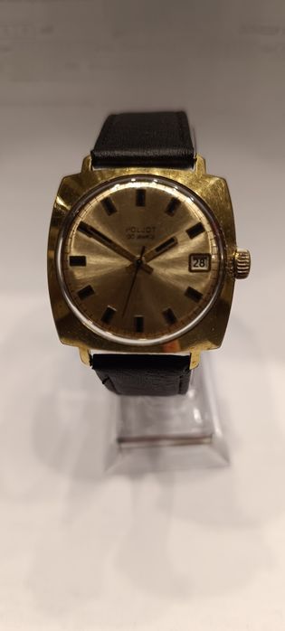 Позлатен автоматичен винтидж руски часовник Poljot