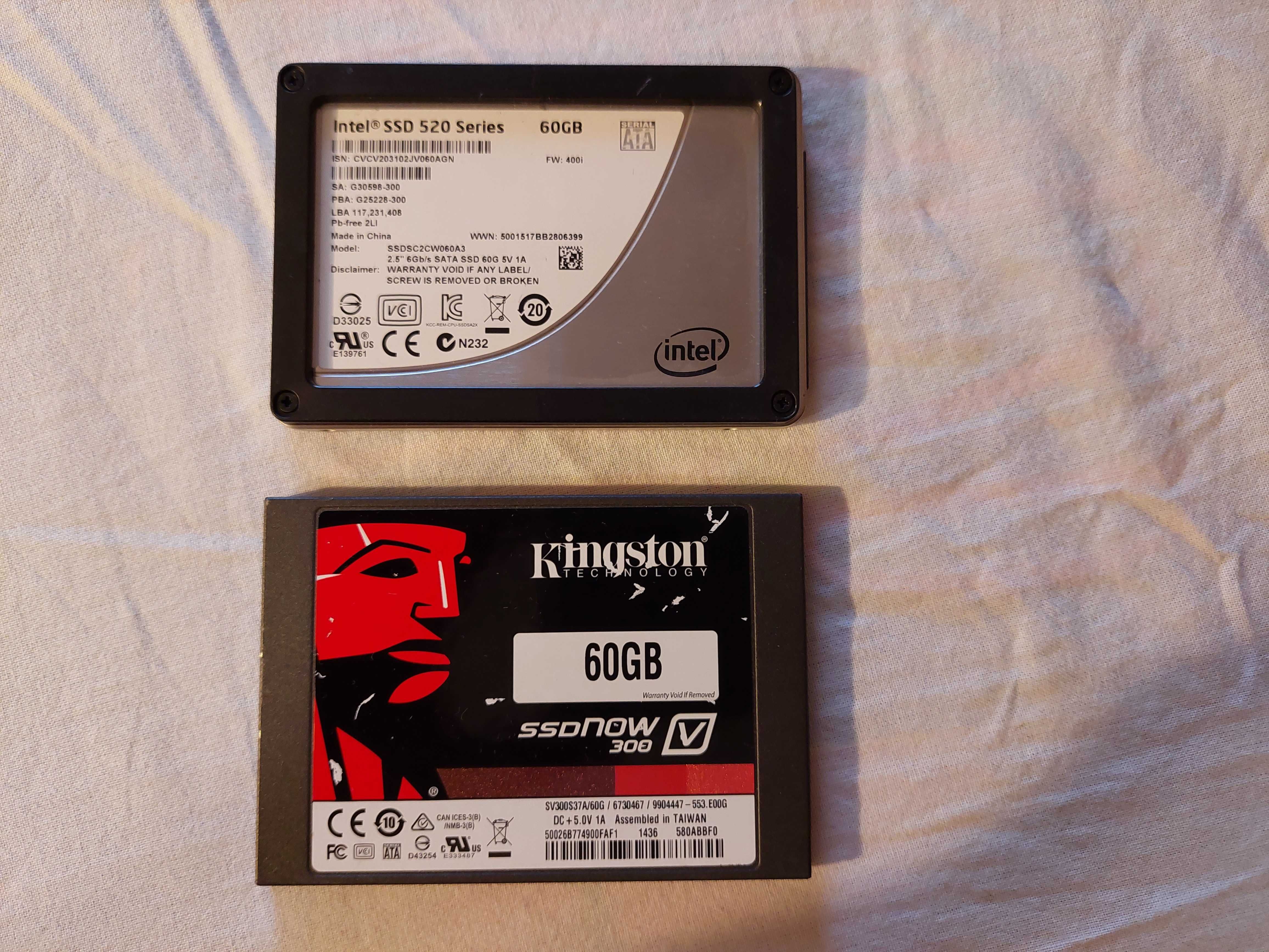 SSD Intel si Kingston, 60Gb